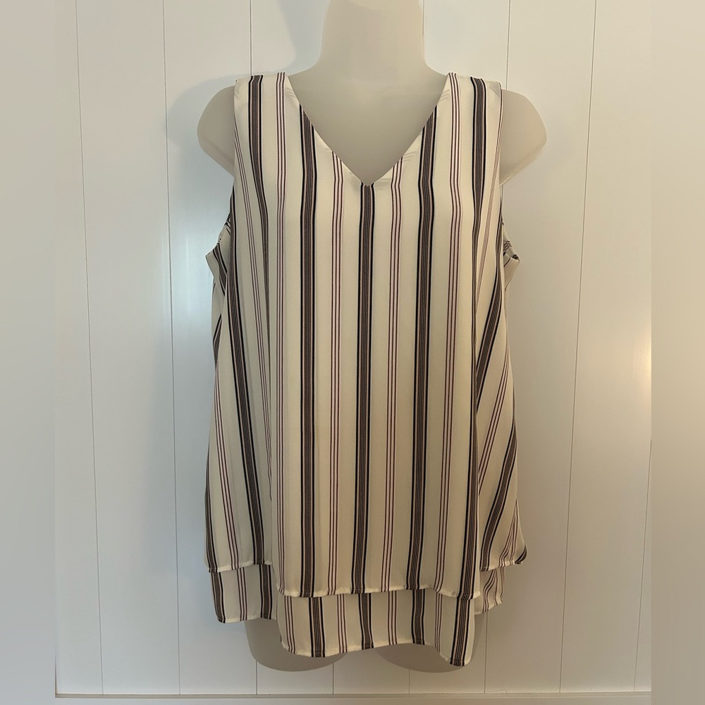 Ann Taylor Striped Sleeveless Top